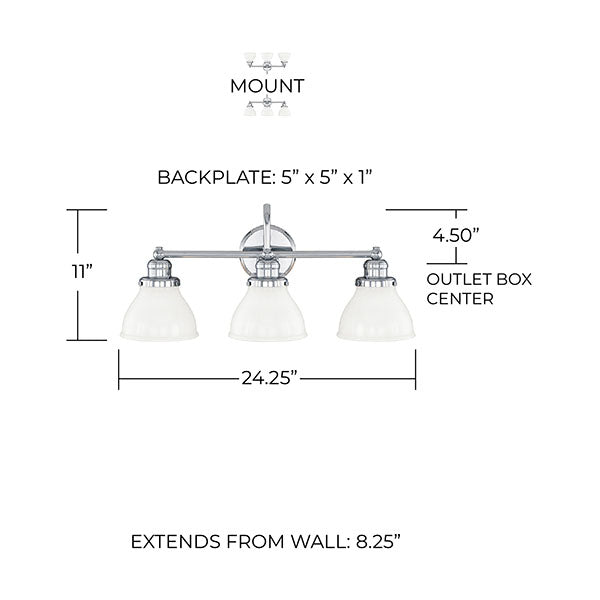 Elegant Lighting LD7029W41BK
