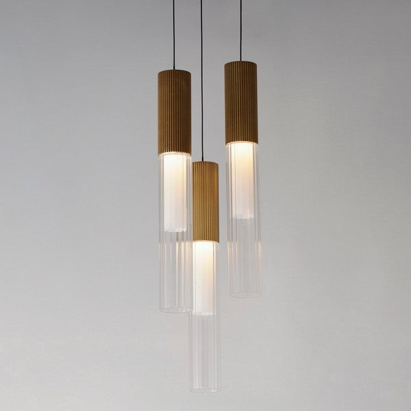 Reeds 11-3/4 in 3-Light LED Pendant