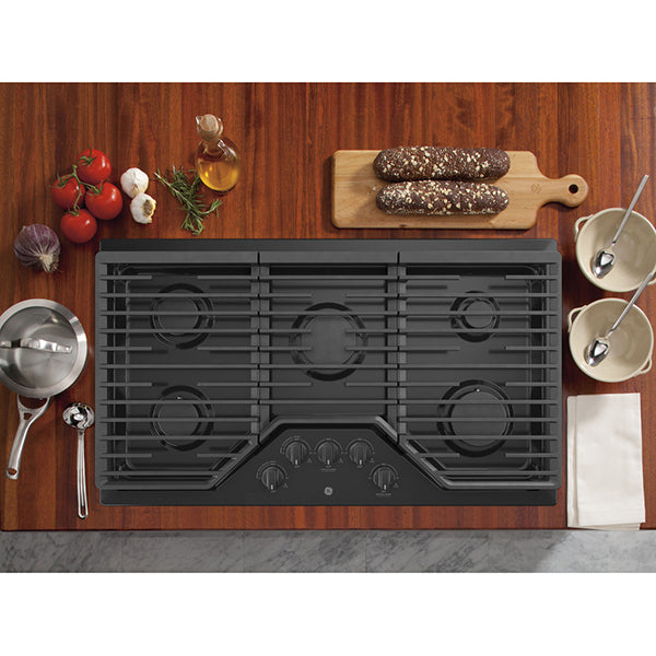 36 in Built-In Gas Cooktop with 5 Burners and Dishwasher Safe Grates