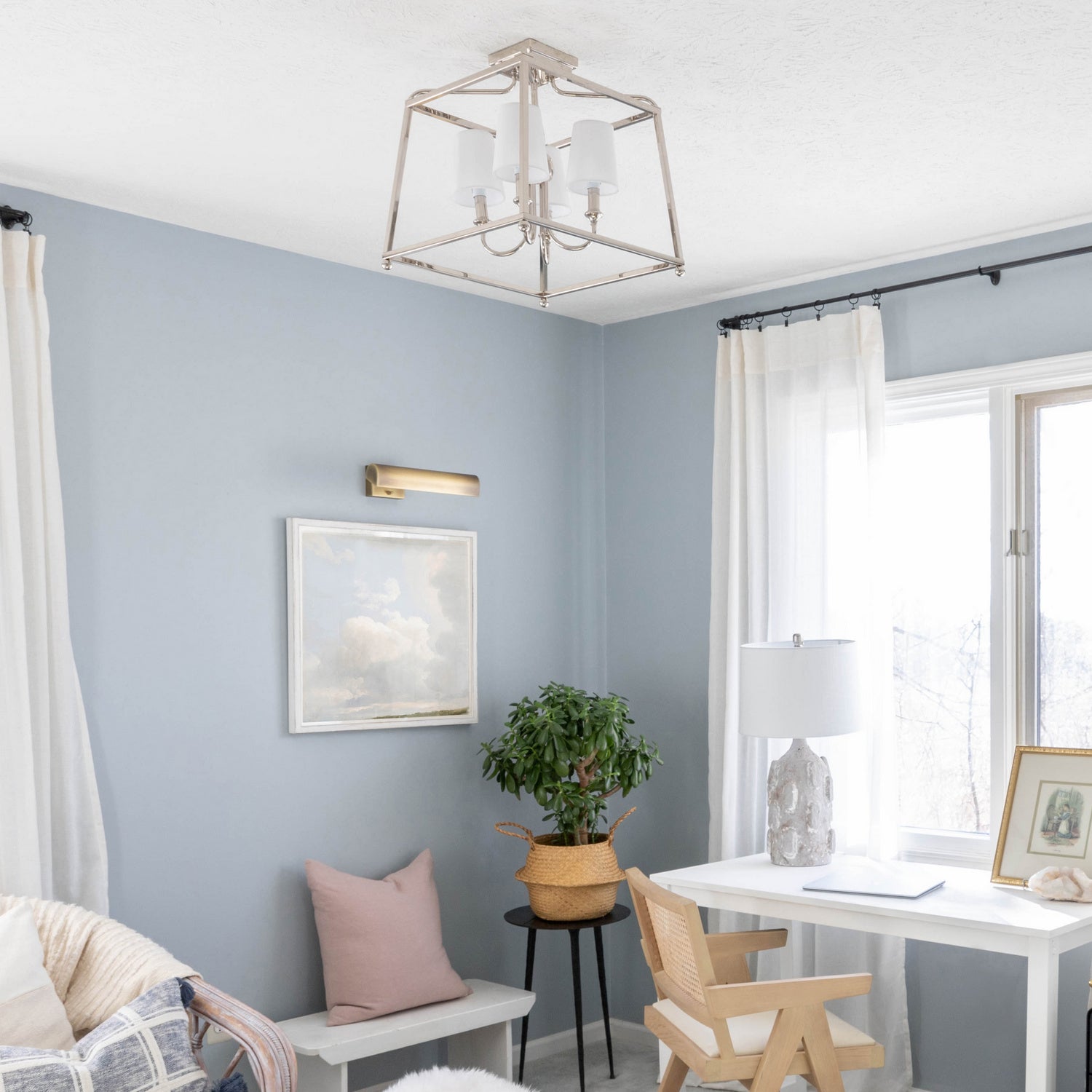 Sylvan 4-Light Semi-Flush Mount Ceiling Light
