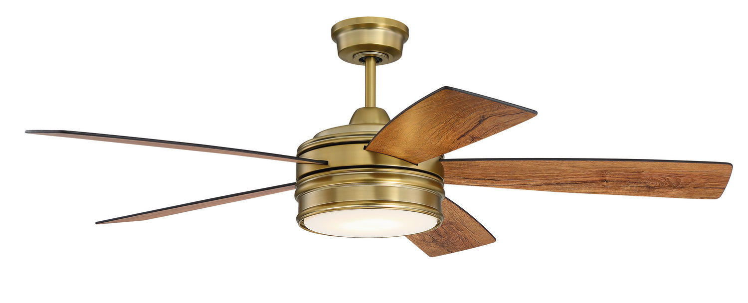 Braxton 52 in 5 Blade Reversible Ceiling Fan with Light
