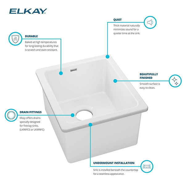 Elkay SWU1517WH
