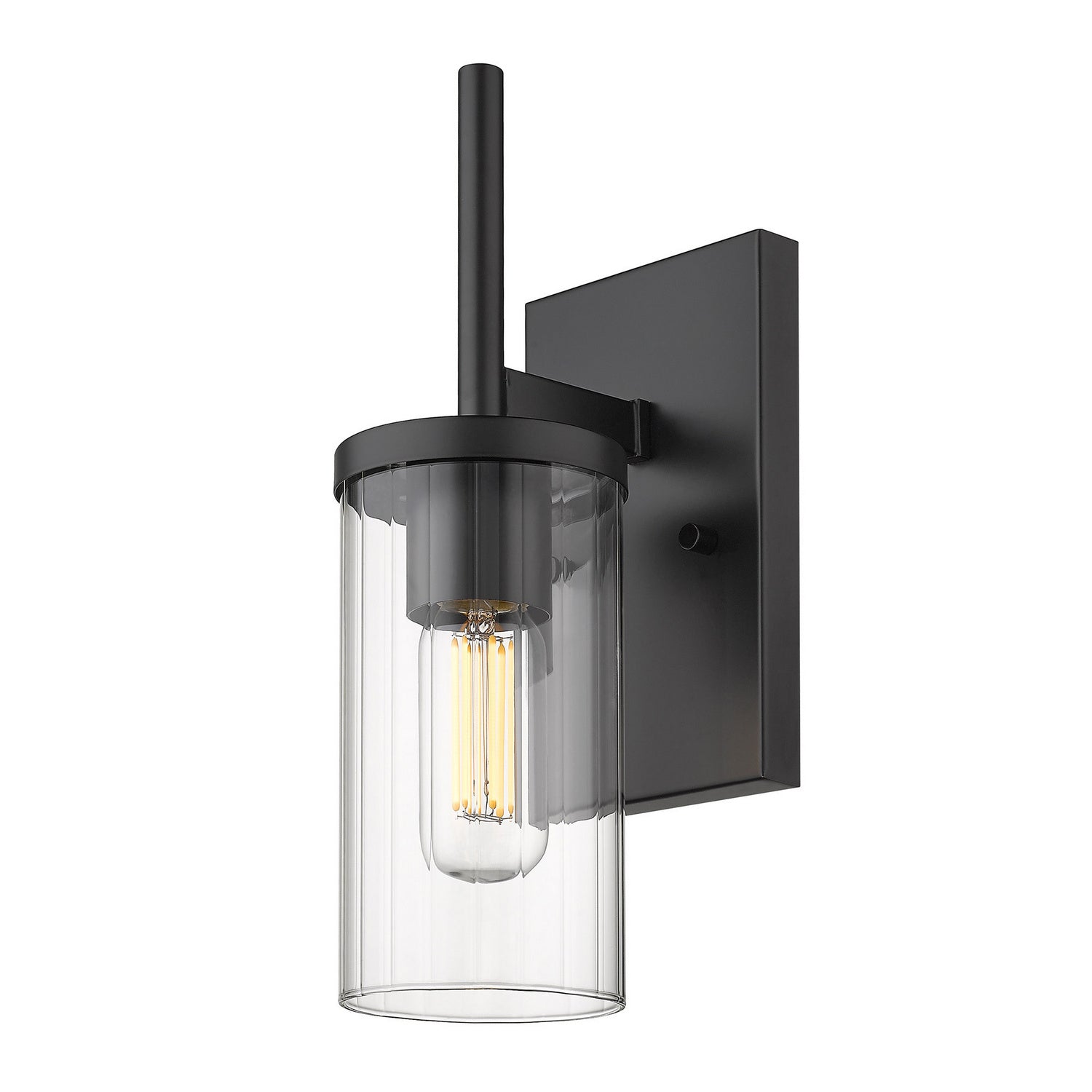 Golden Lighting 7011-1W BLK-CLR: 1036737-3.jpg
