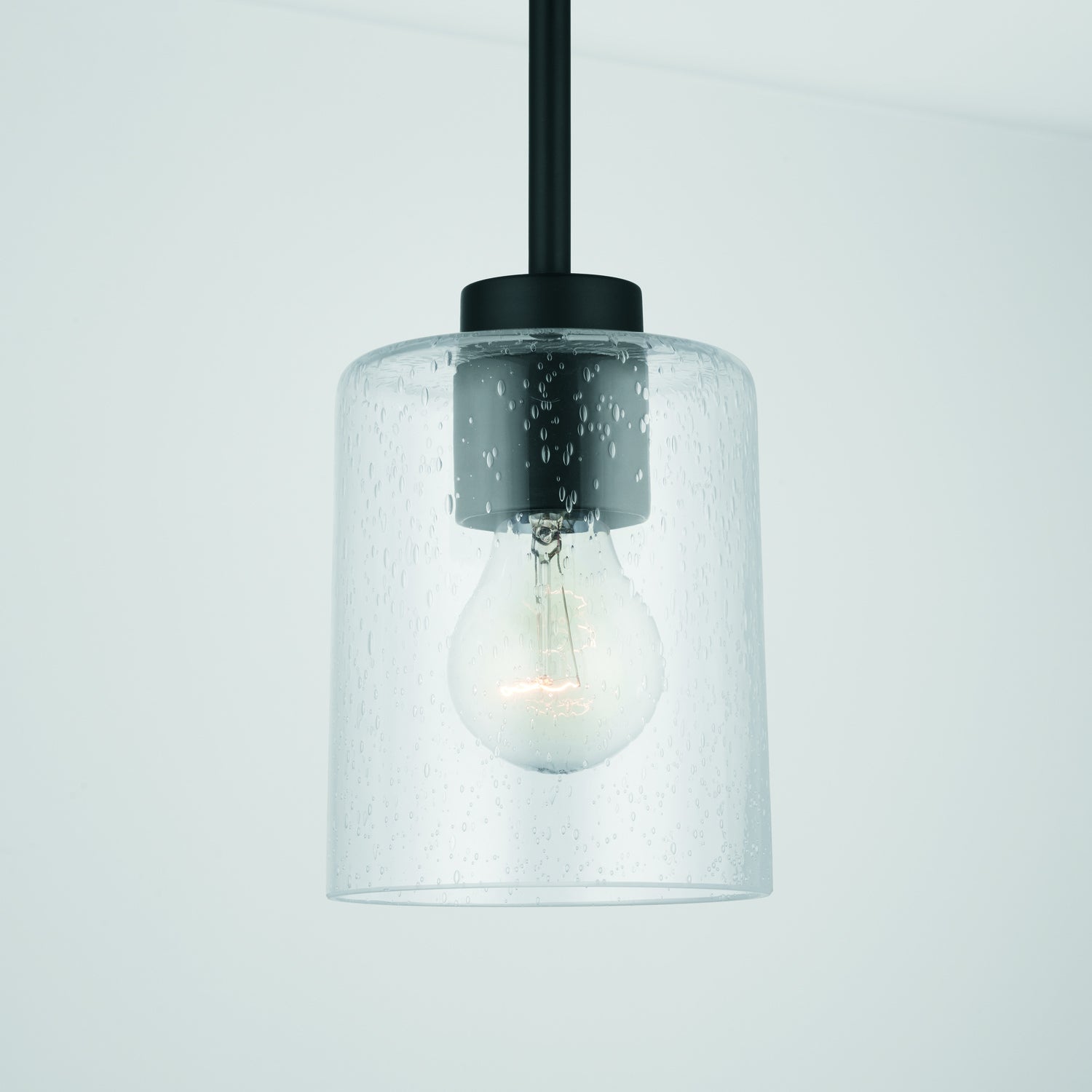 Greyson 4-3/4 in 1-Light Pendant with Clear Seeded Glass Shade