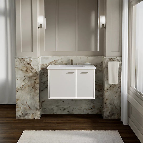 Jute 30 in Wall-Hung Bathroom Vanity Cabinet