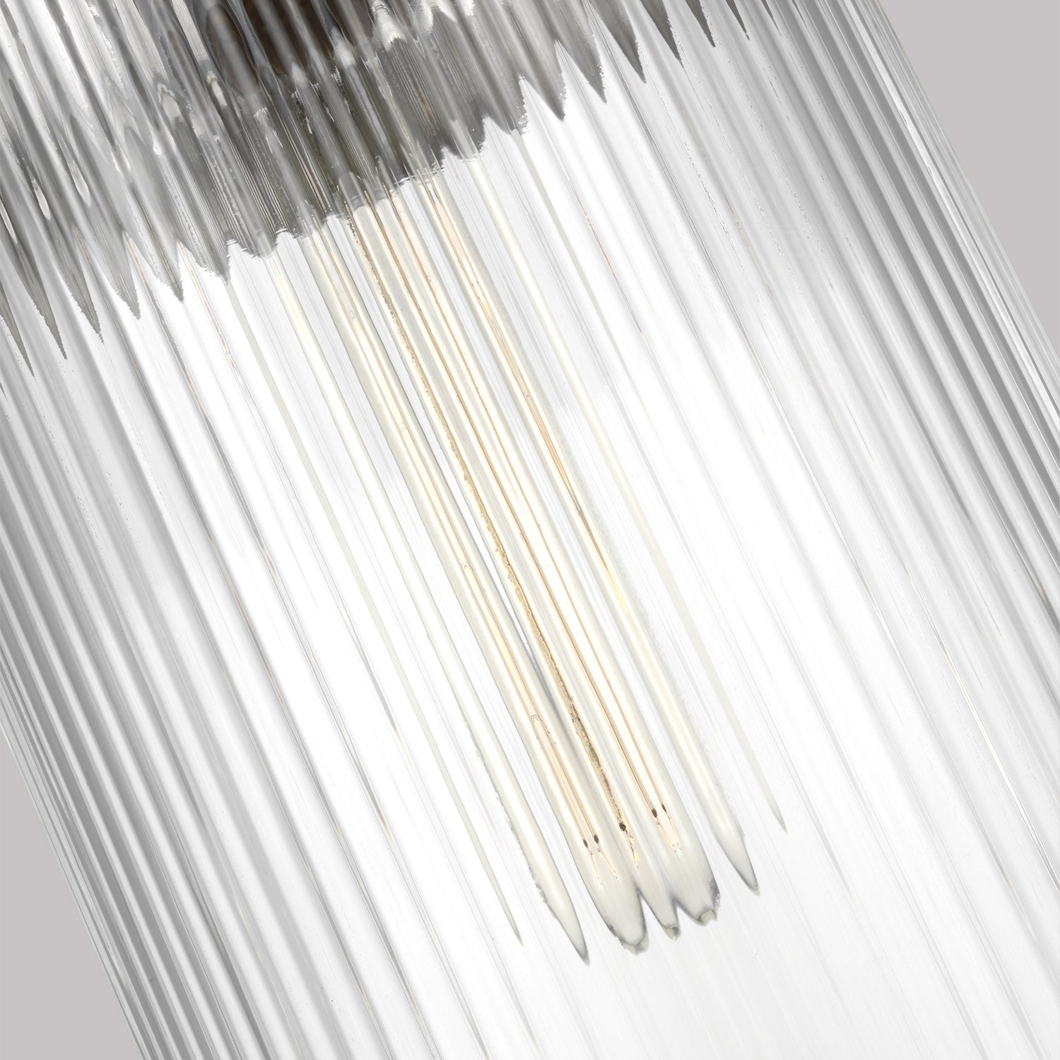Geneva 7 in 1-Light Large Pendant with Rippled Glass Shade