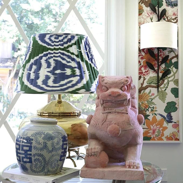 Broche 2-Light Wall Sconce with White Fabric Shade