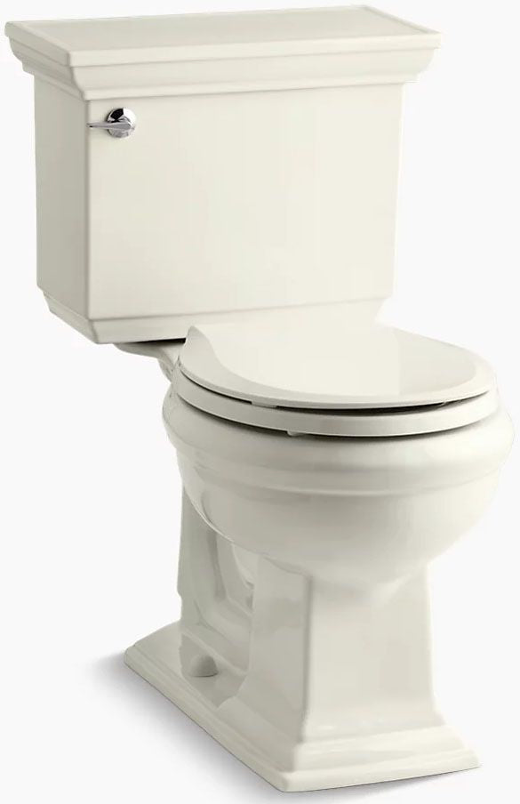Two-Piece Round-Front Toilet, 1.28 gpf