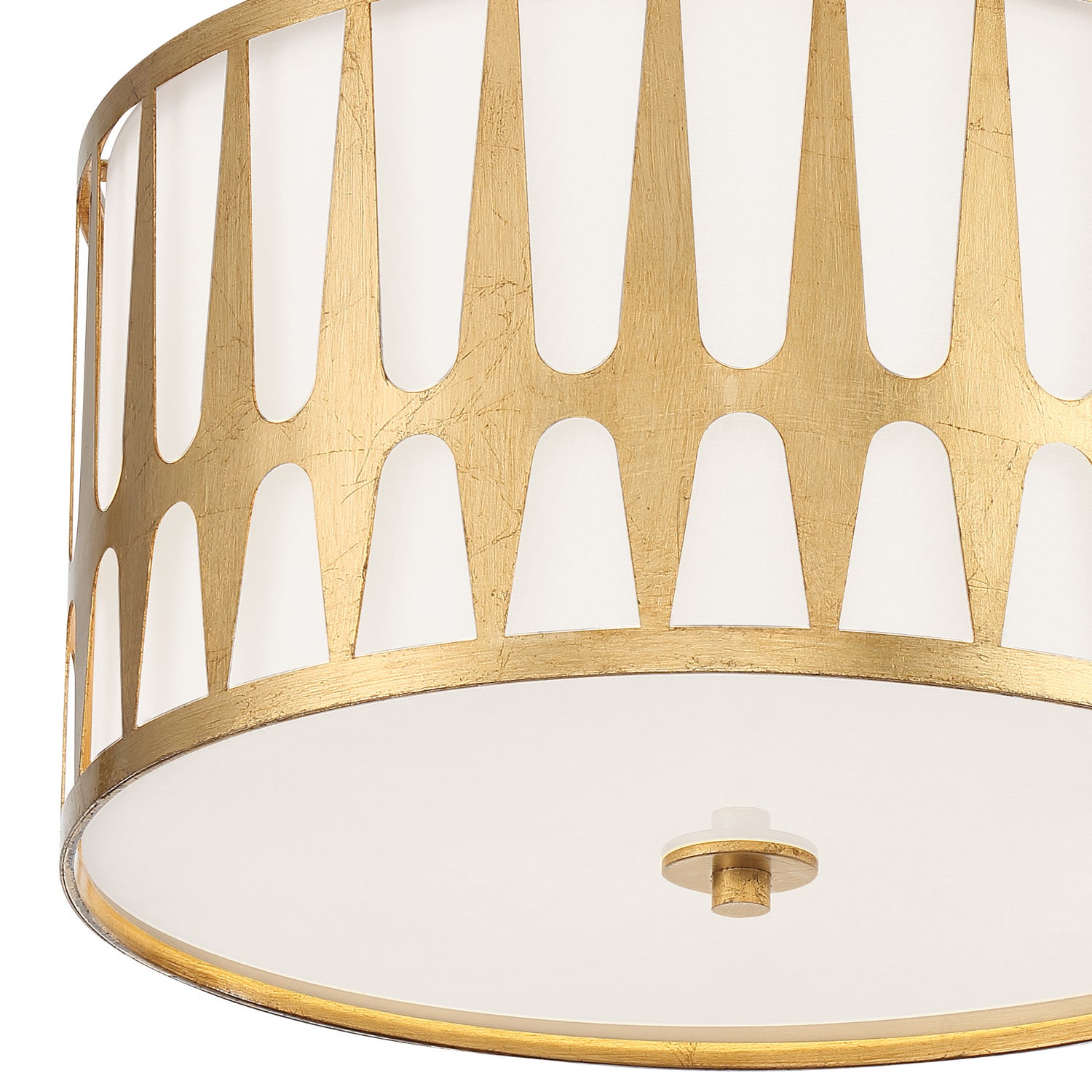 Royston 18 in Flush Mount, Black