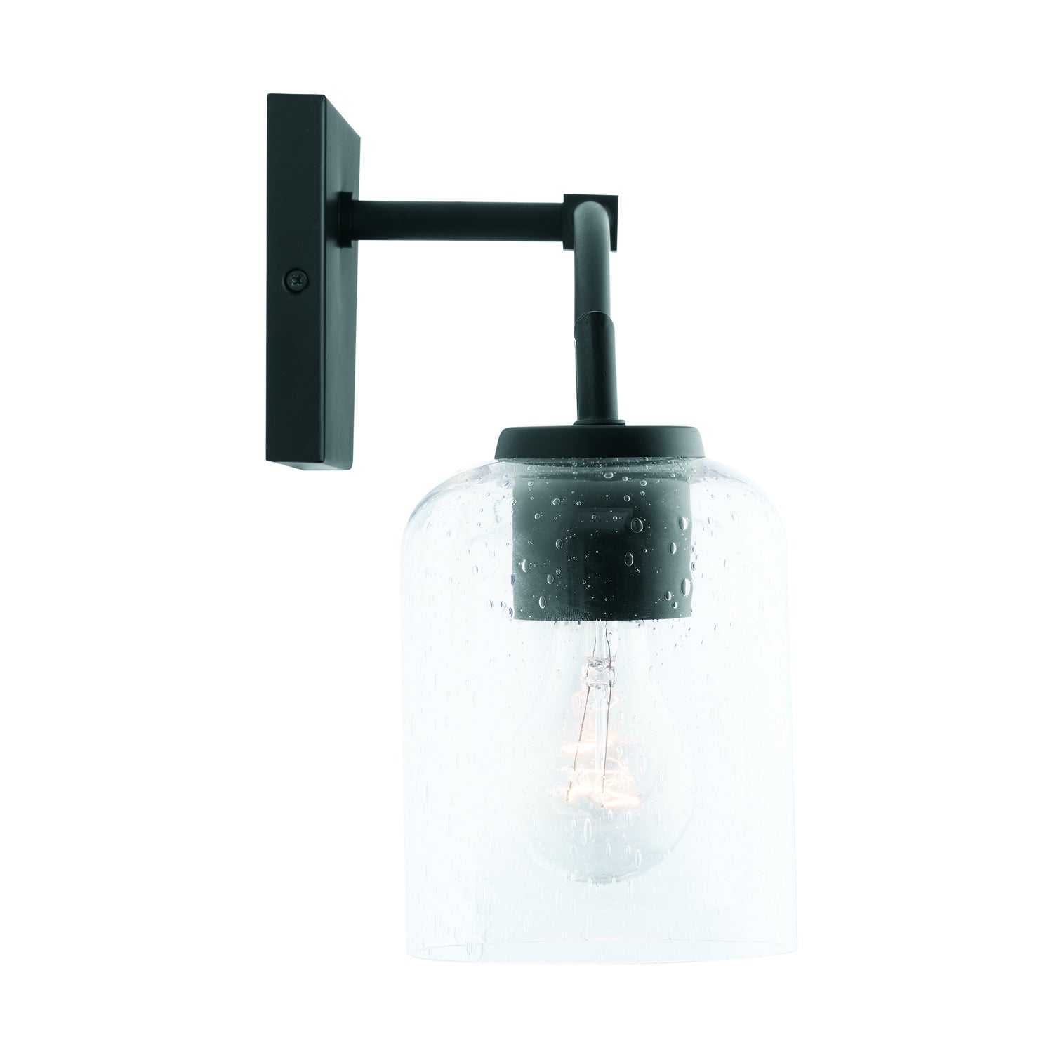 Carter 3-Light 22 in Bathroom Vanity Light with Clear Seedy Glass Shade