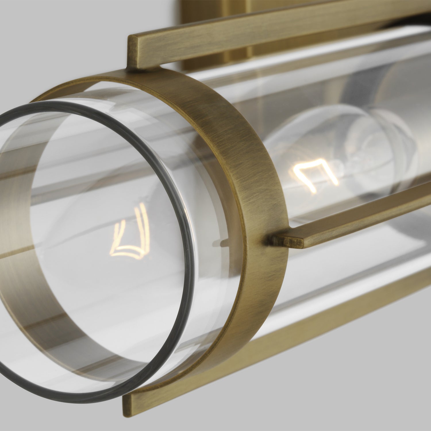 Flynn Linear Bathroom Vanity Light with Clear Glass Shade