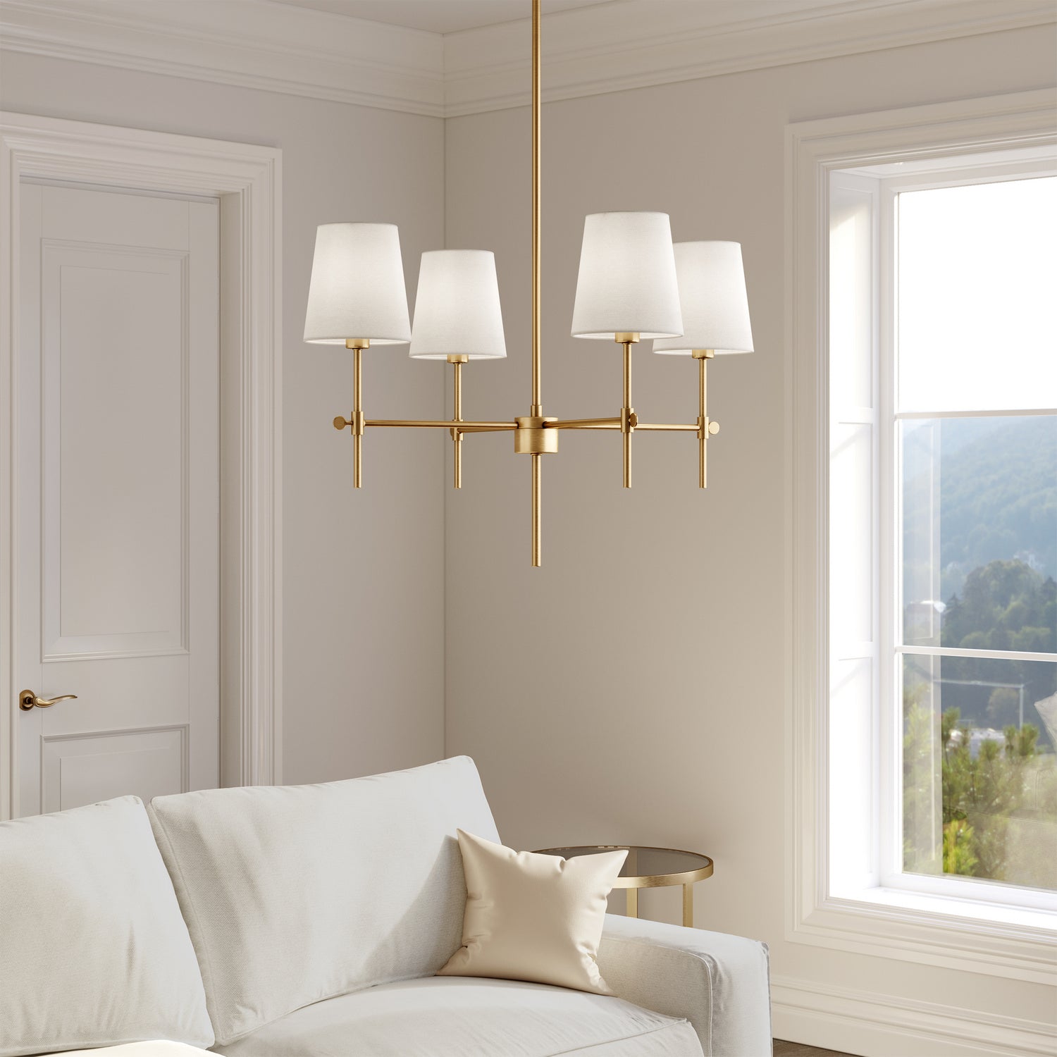Baker 4-Light Small Chandelier
