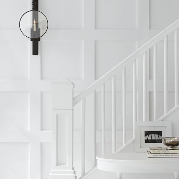 French 1-Light 12 in Library Wall Sconce with White Fabric Shade