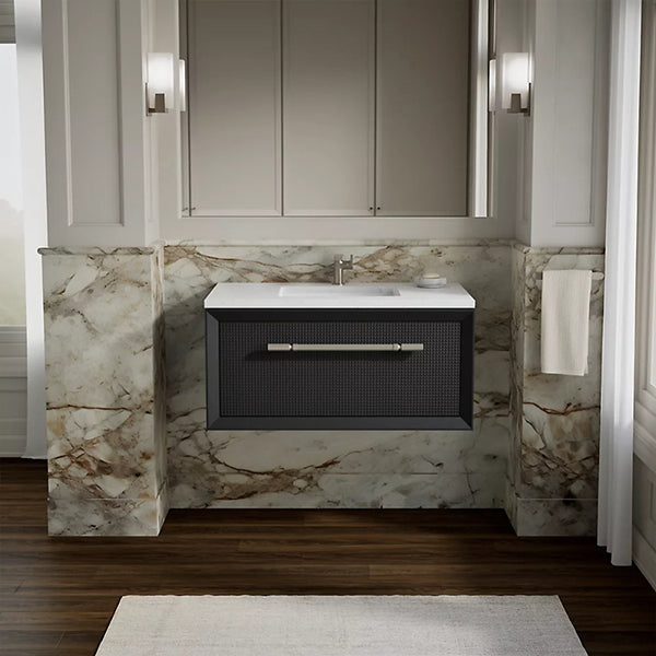 Enivo 36 in Wall-Hung Bathroom Vanity Cabinet