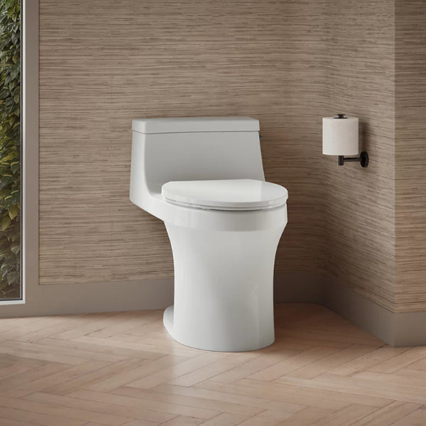 San Souci 1.28 gpf One-Piece Compact Elongated Toilet with Concealed Trapway