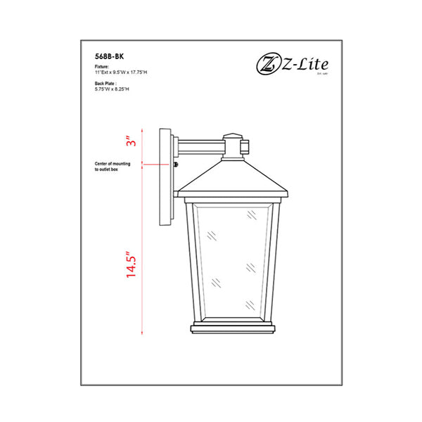 Z-Lite 568B-BK