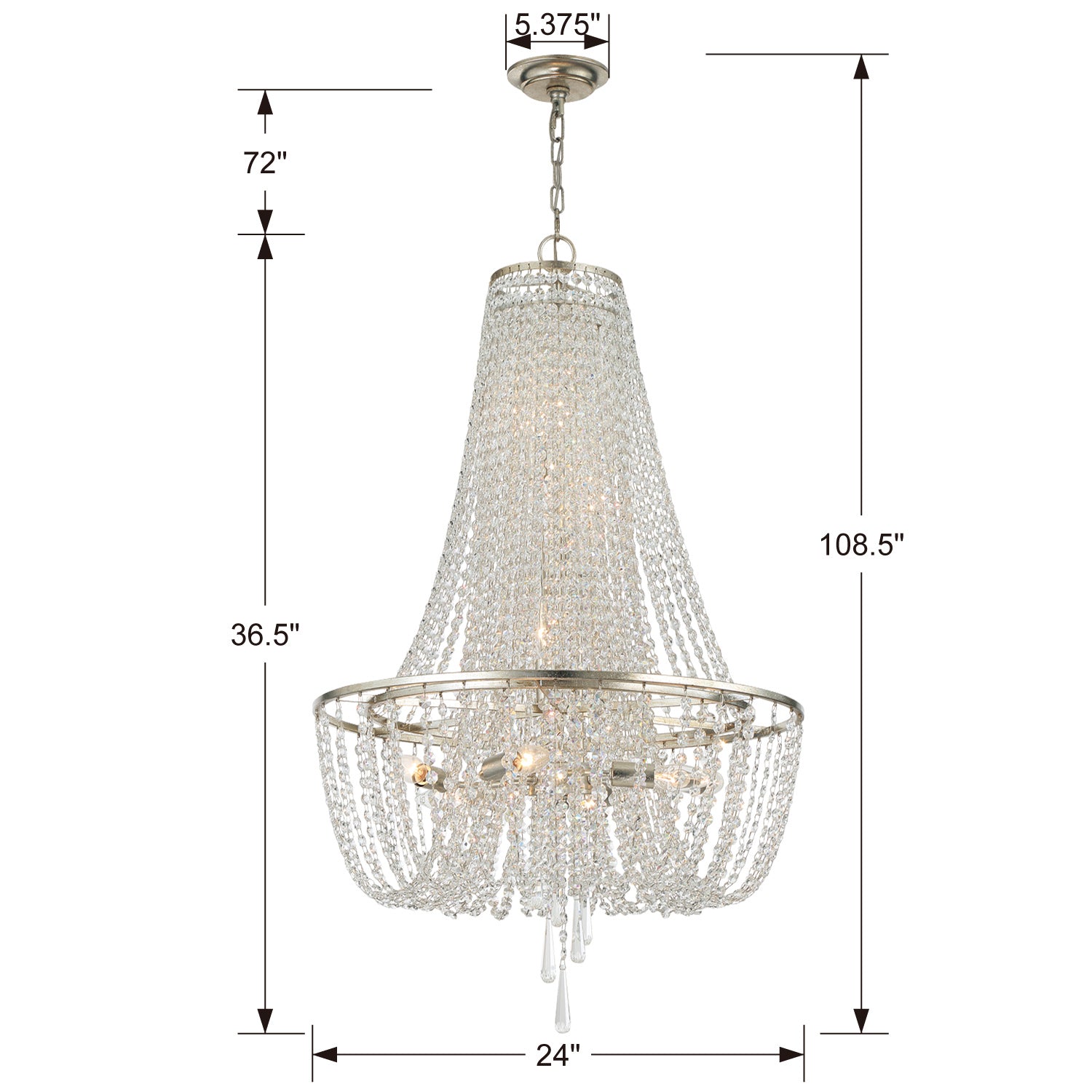 Arcadia 24 in Chandelier