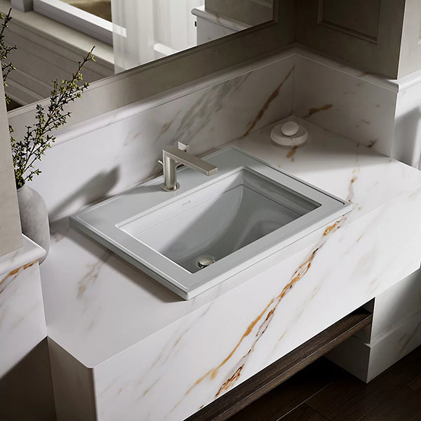 Memoirs Stately 22-3/4 in Single Hole Rectangular Drop-In Bathroom Sink
