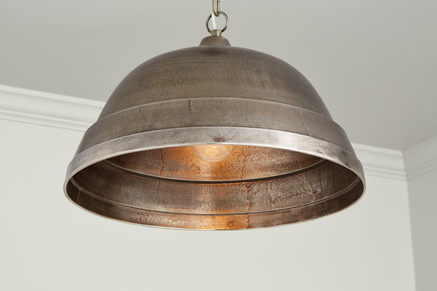 Sedona 18 in 1-Light Sand-Cast Bell Pendant