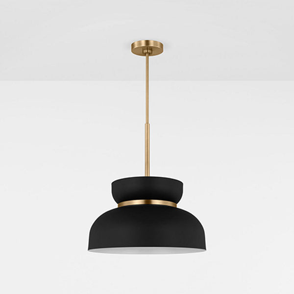 Pemberton 12 in 1-Light Medium Pendant with Steel Shade
