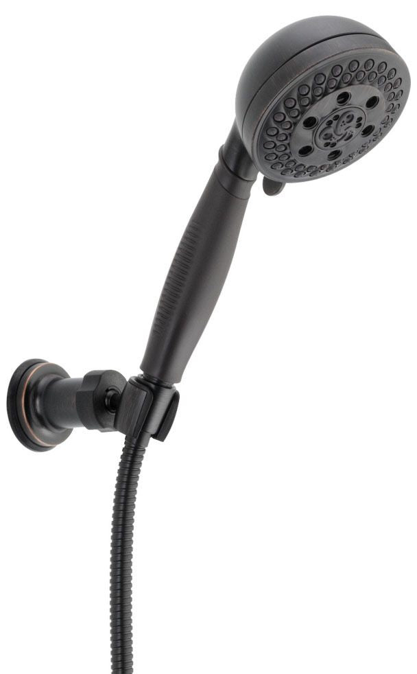 Universal Showering H2Okinetic 5-Setting Adjustable Wall Mount Hand Shower