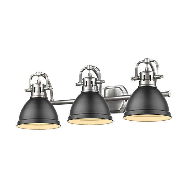 Golden Lighting 3602-BA3 PW-BLK