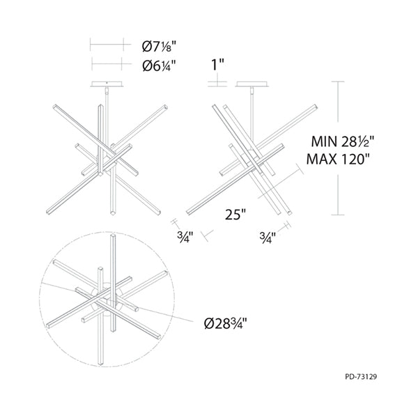 Wac Lighting PD-73129-BK