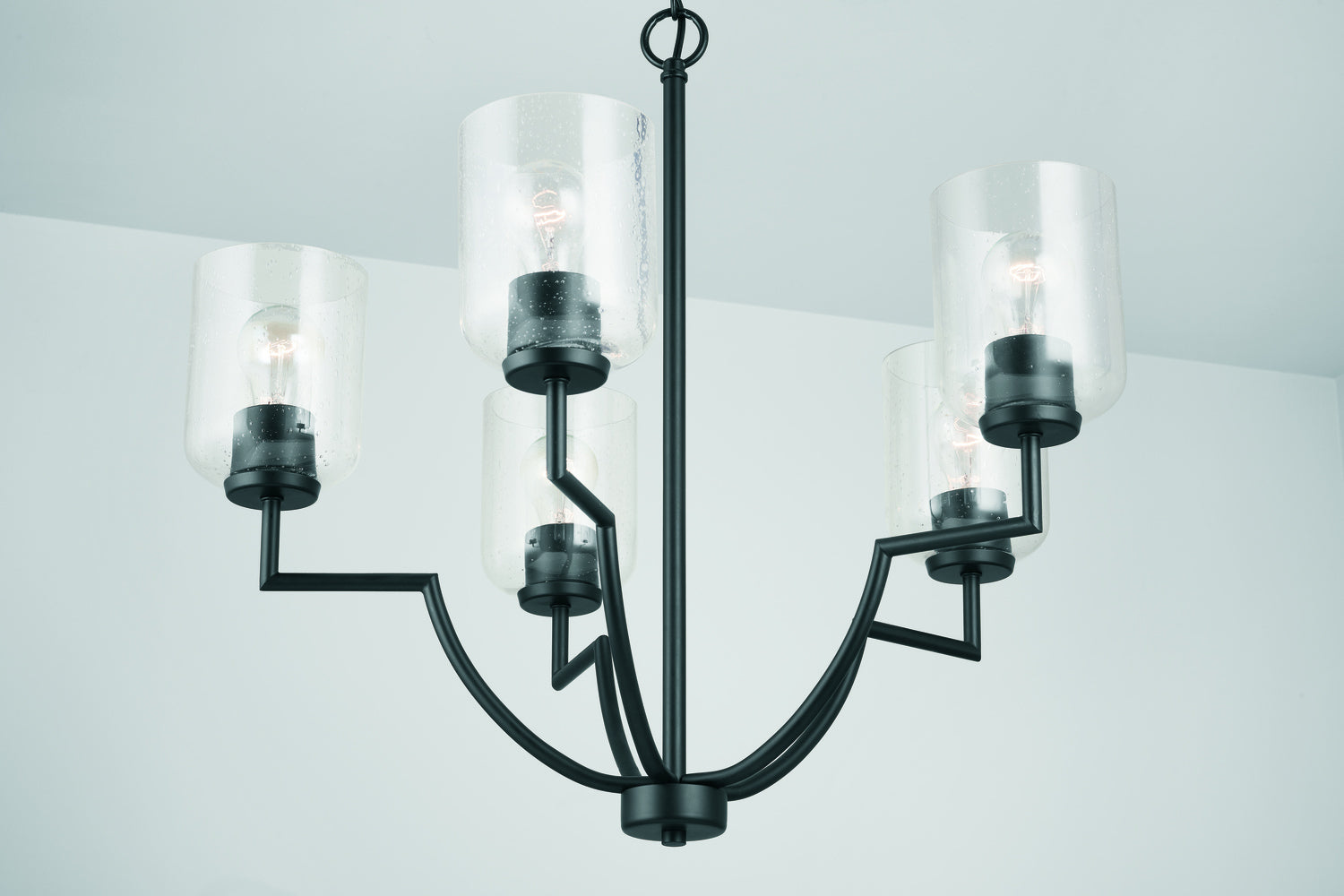 Carter 5-Light Clear Seeded Glass Chandelier