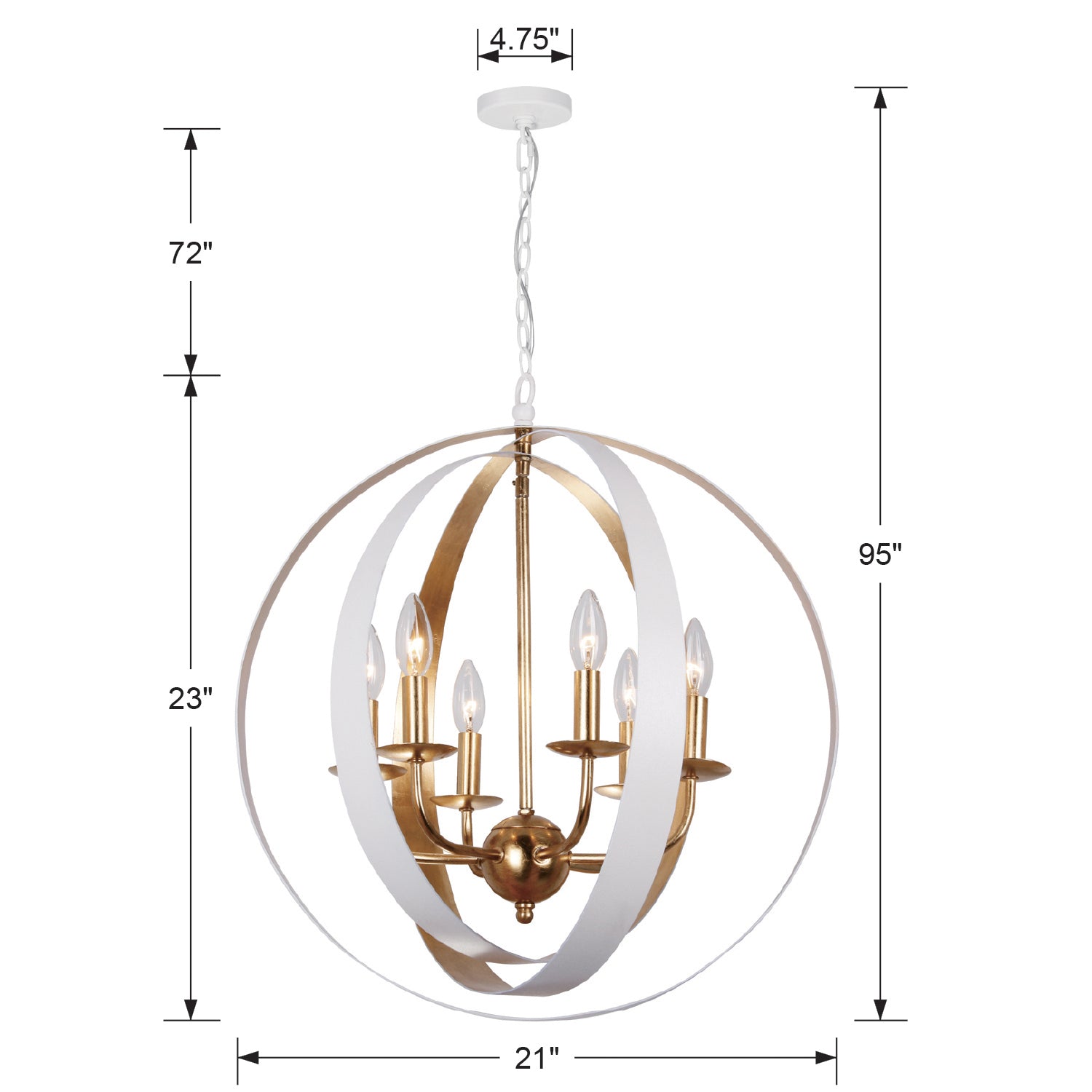 Luna 6-Light Chandelier