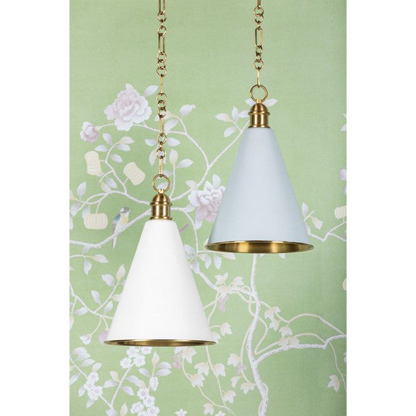 Fenimore 19-1/4 in 1-Light Tapered Pendant with Metal Shade