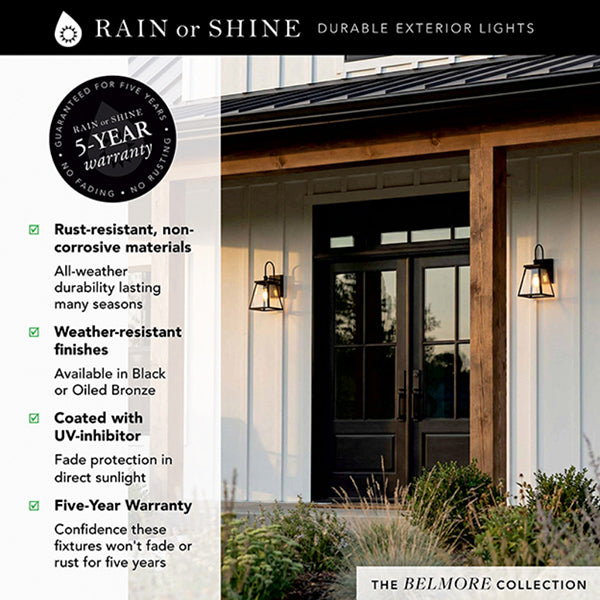 Belmore 1-Light Medium Outdoor Wall Lantern