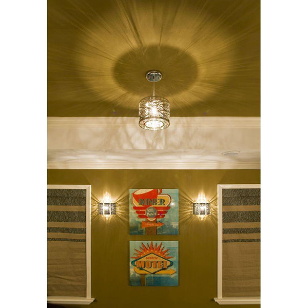 Inca 1-Light Wall Sconce with Metal Shade