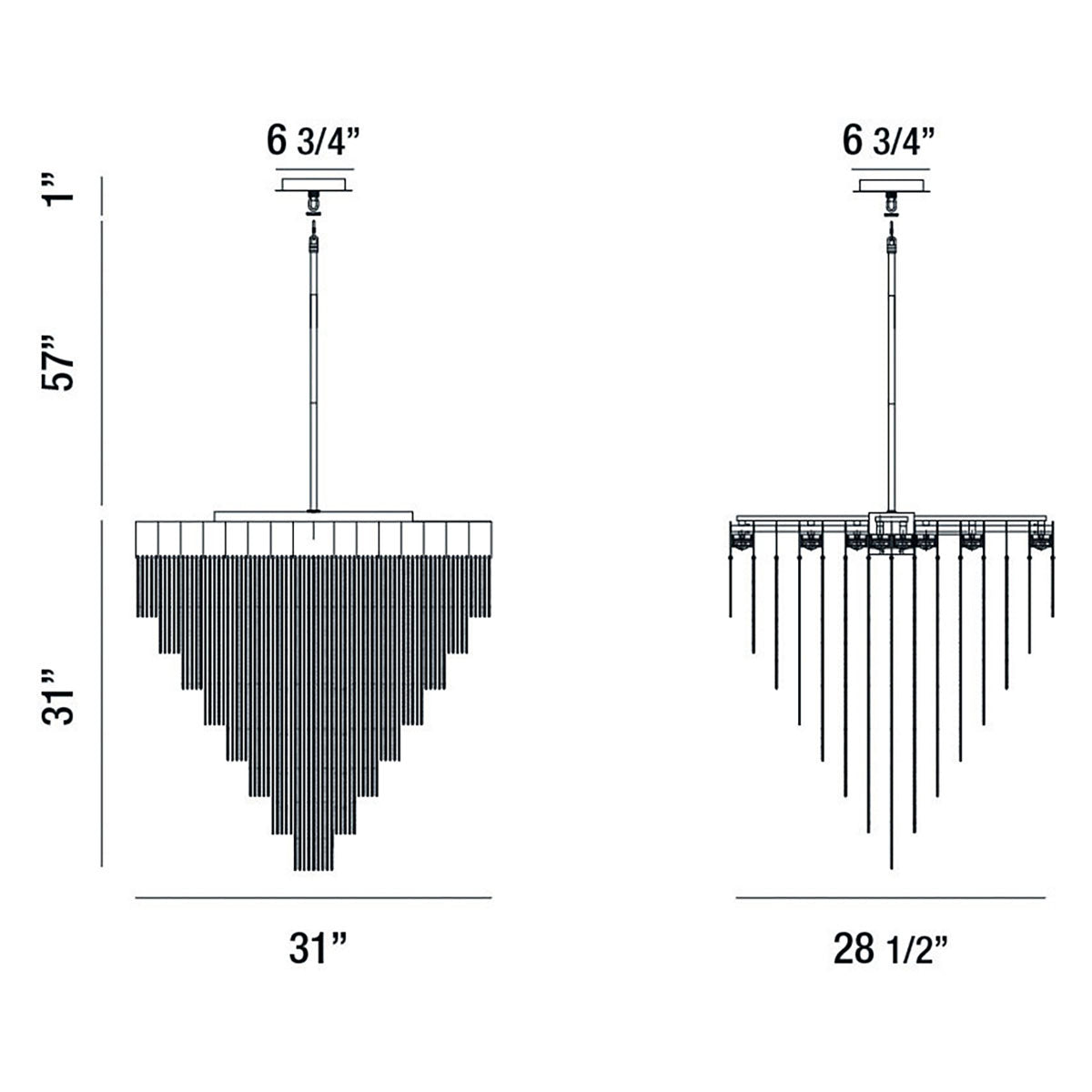 Bloomfield 18-Light Wide LED Chandelier