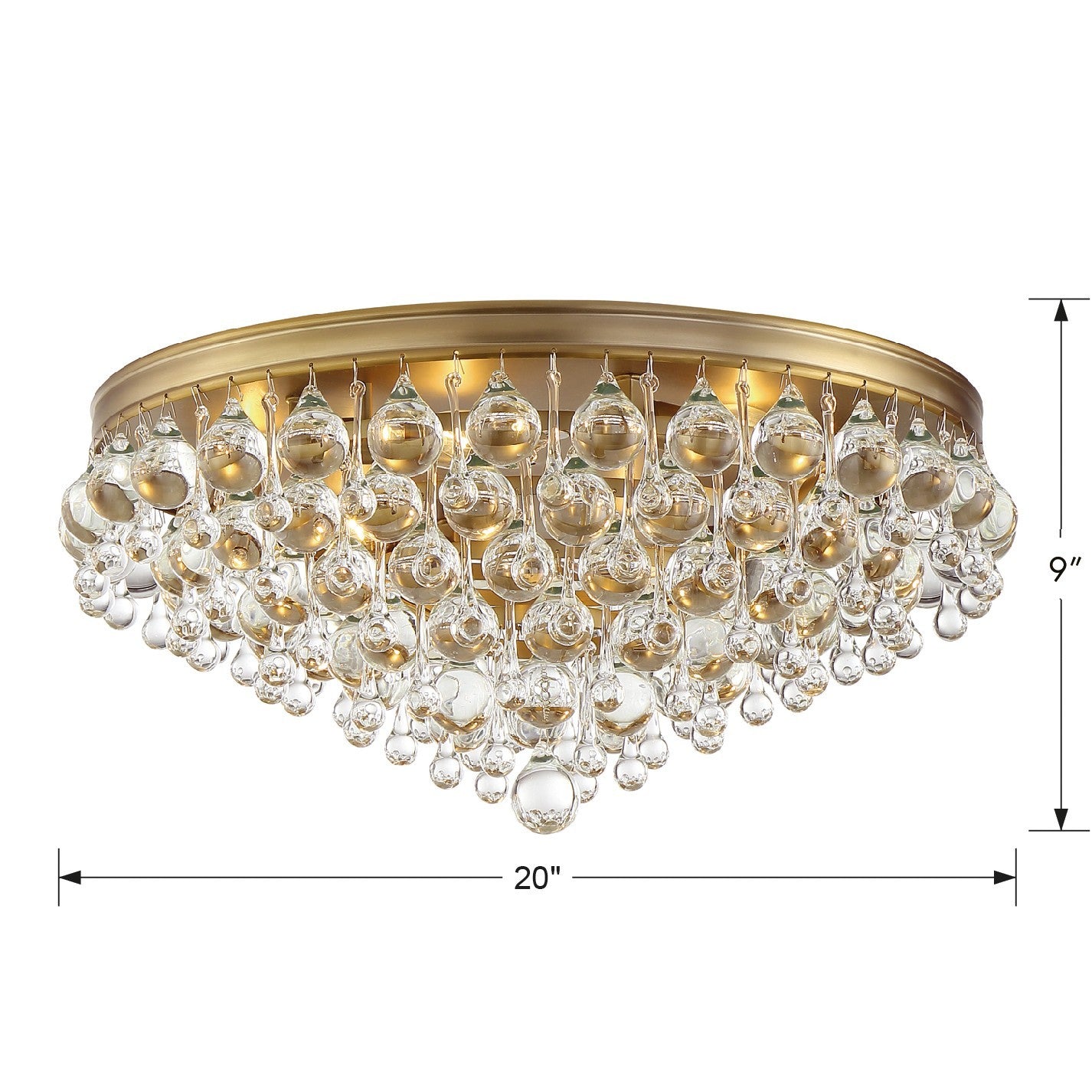 Calypso 6-Light 20 in Flush Ceiling Light