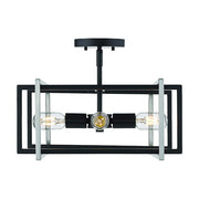 Golden Lighting 6070-SF BLK-PW