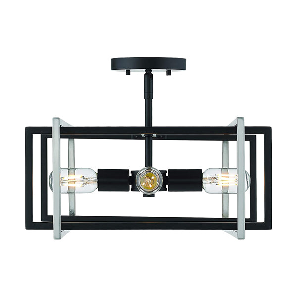 Golden Lighting 6070-SF BLK-PW