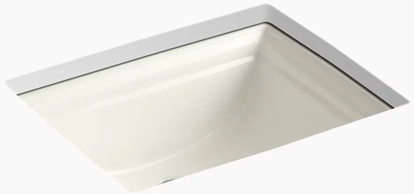 20 in Rectangular Undermount Bathroom Sink