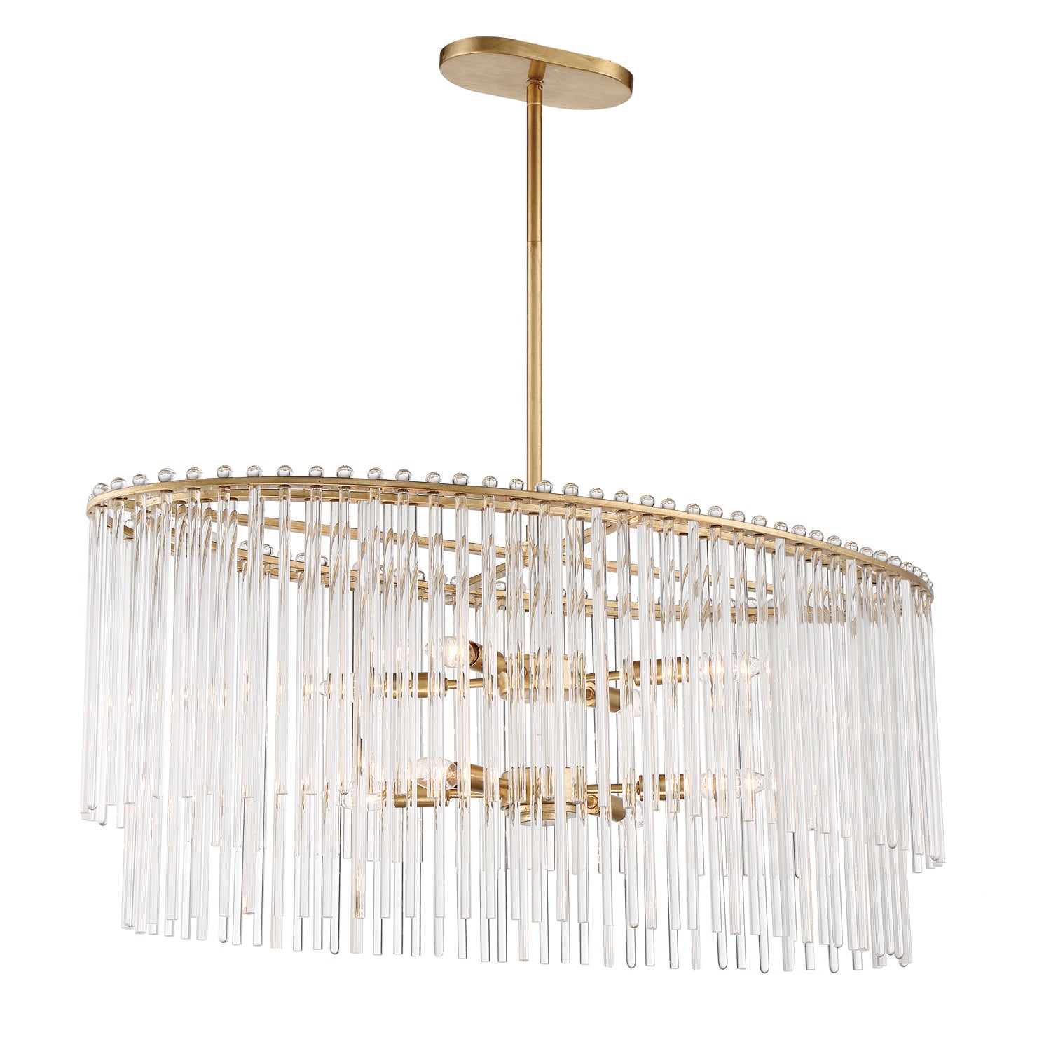 Bleecker 36 in Oval Chandelier