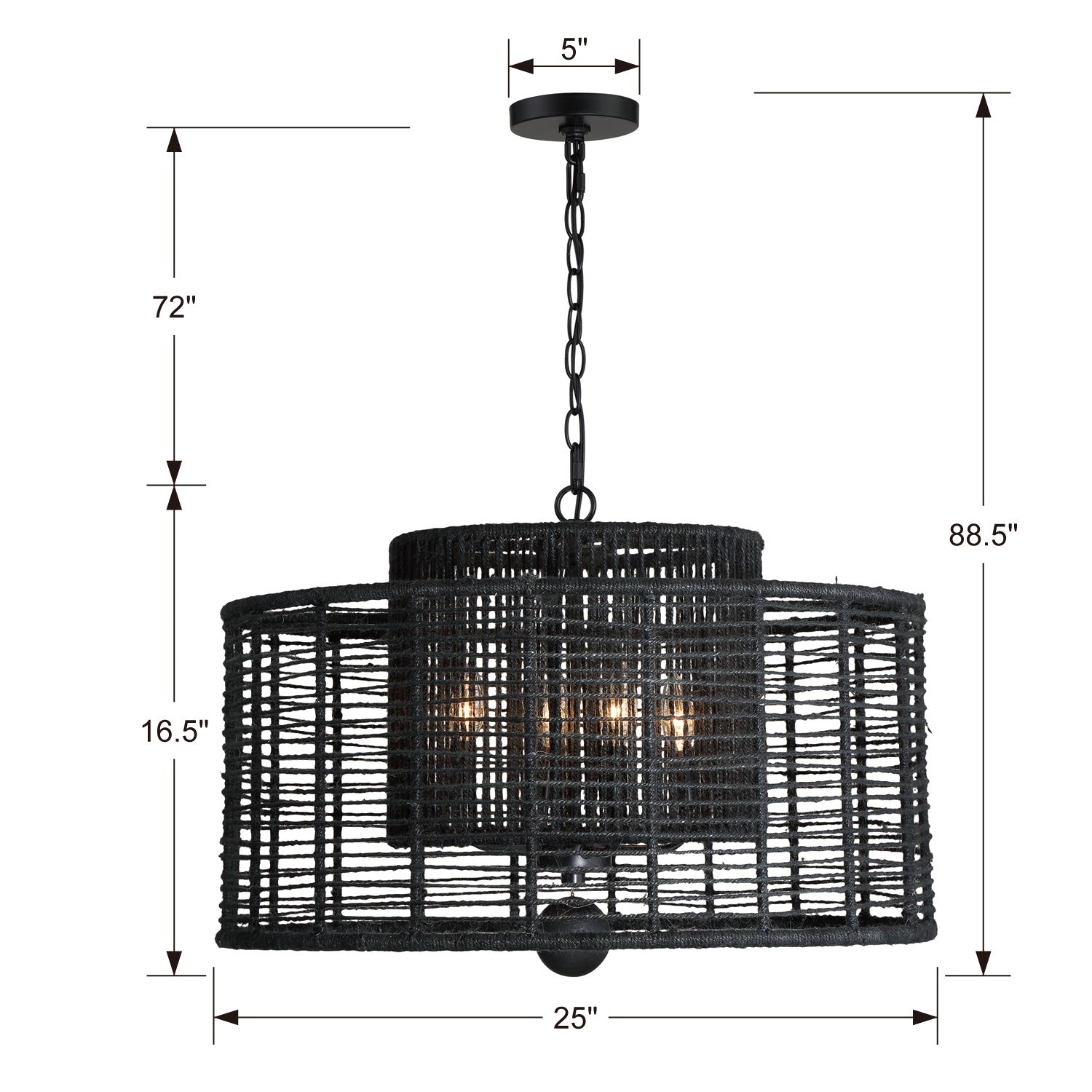 Jayna 25 in Chandelier