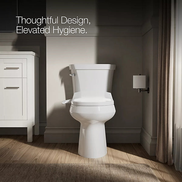 PureWash Round Front Manual Bidet Toilet Seat