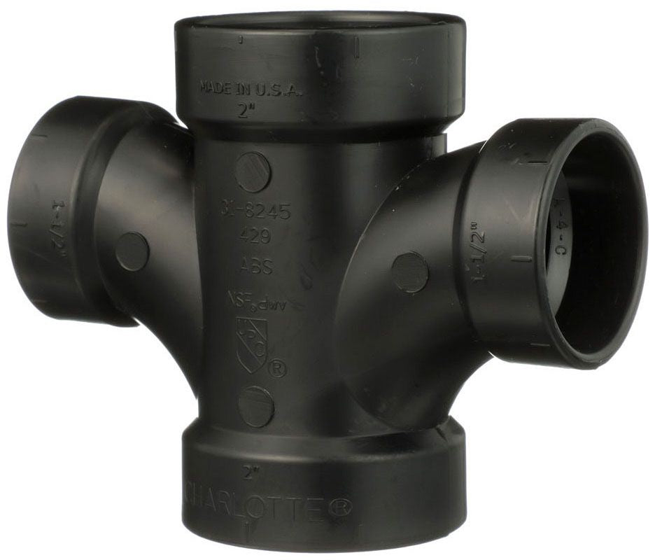 Charlotte Pipe ABS-429-2X2X1-1/2X1-1/2: CharlottePipe&Foundry_ABS4292X2X112X112