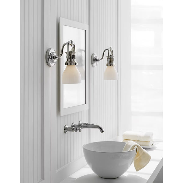 Ellery 1-Light Gros-Grain Bow Sconce with Fabric Shade