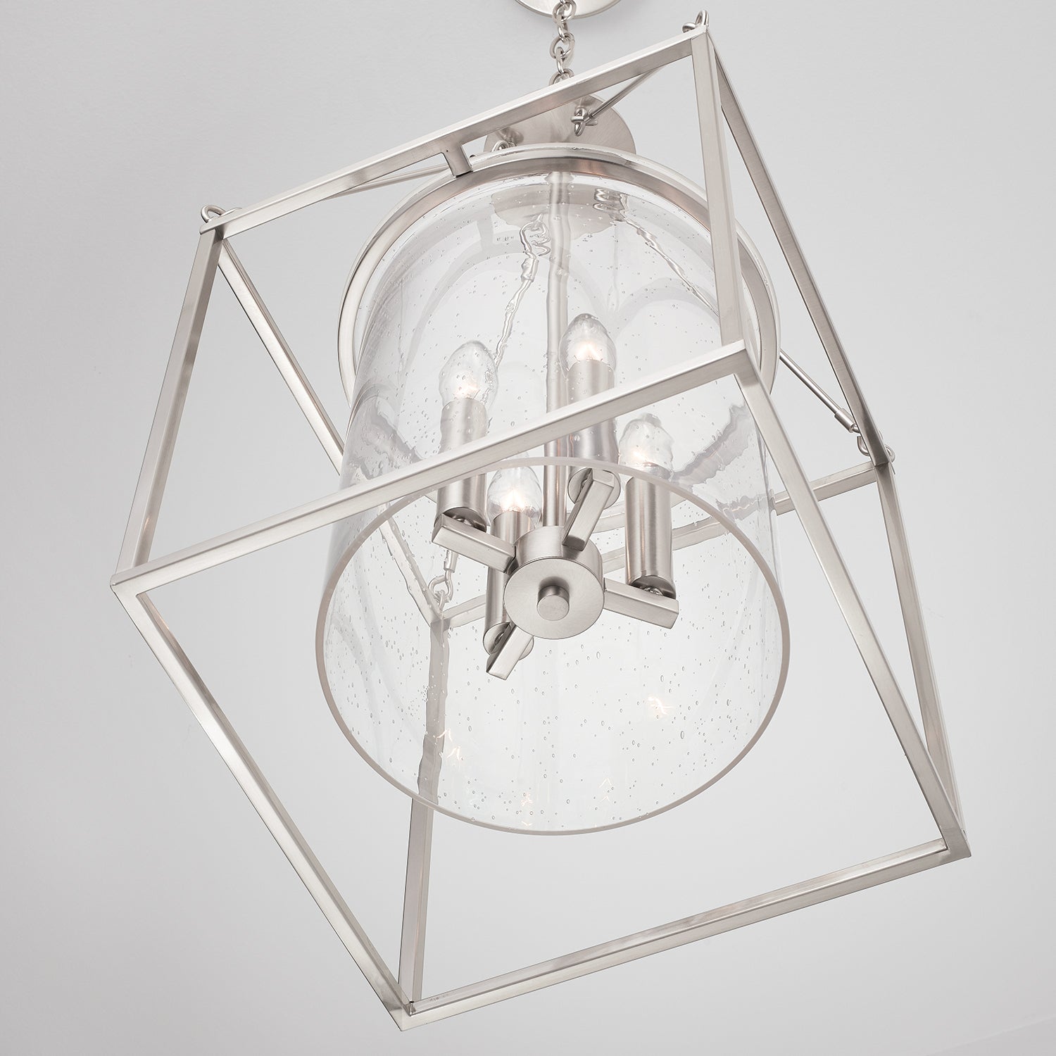Cooper 11-3/4 in 4 Light Foyer Pendant with Clear Seeded Glass