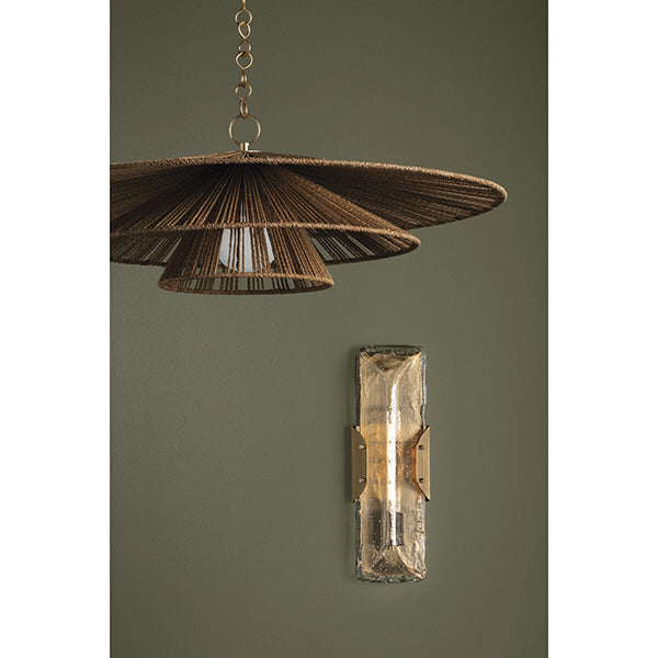 Covet Double Box Sconce with Alabaster Shade