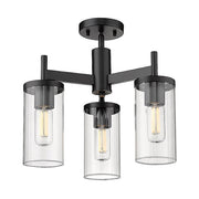Golden Lighting 7011-3SF BLK-CLR: 79343_1.jpg (Variant Image)