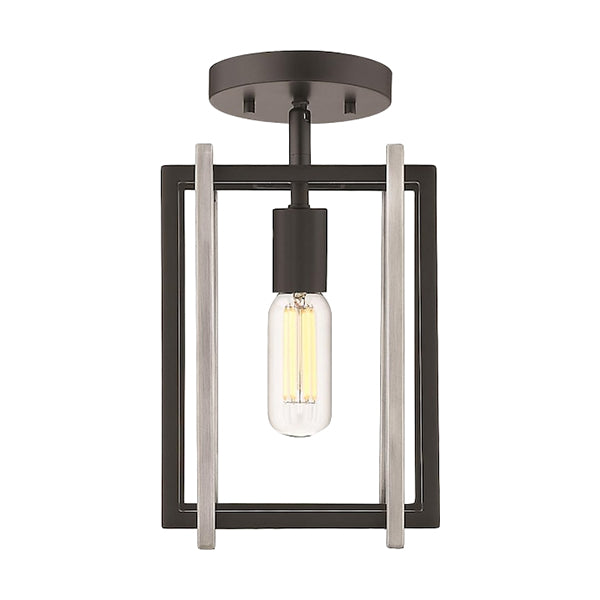 Golden Lighting 6070-1SF BLK-PW