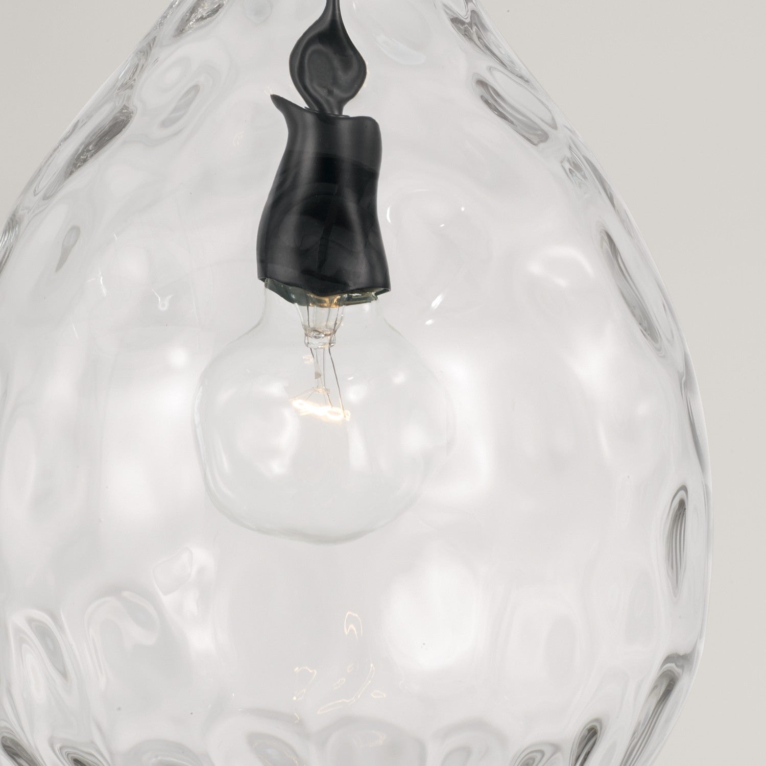 Brentwood 1-Light Pendant with Clear Teardrop Water Glass