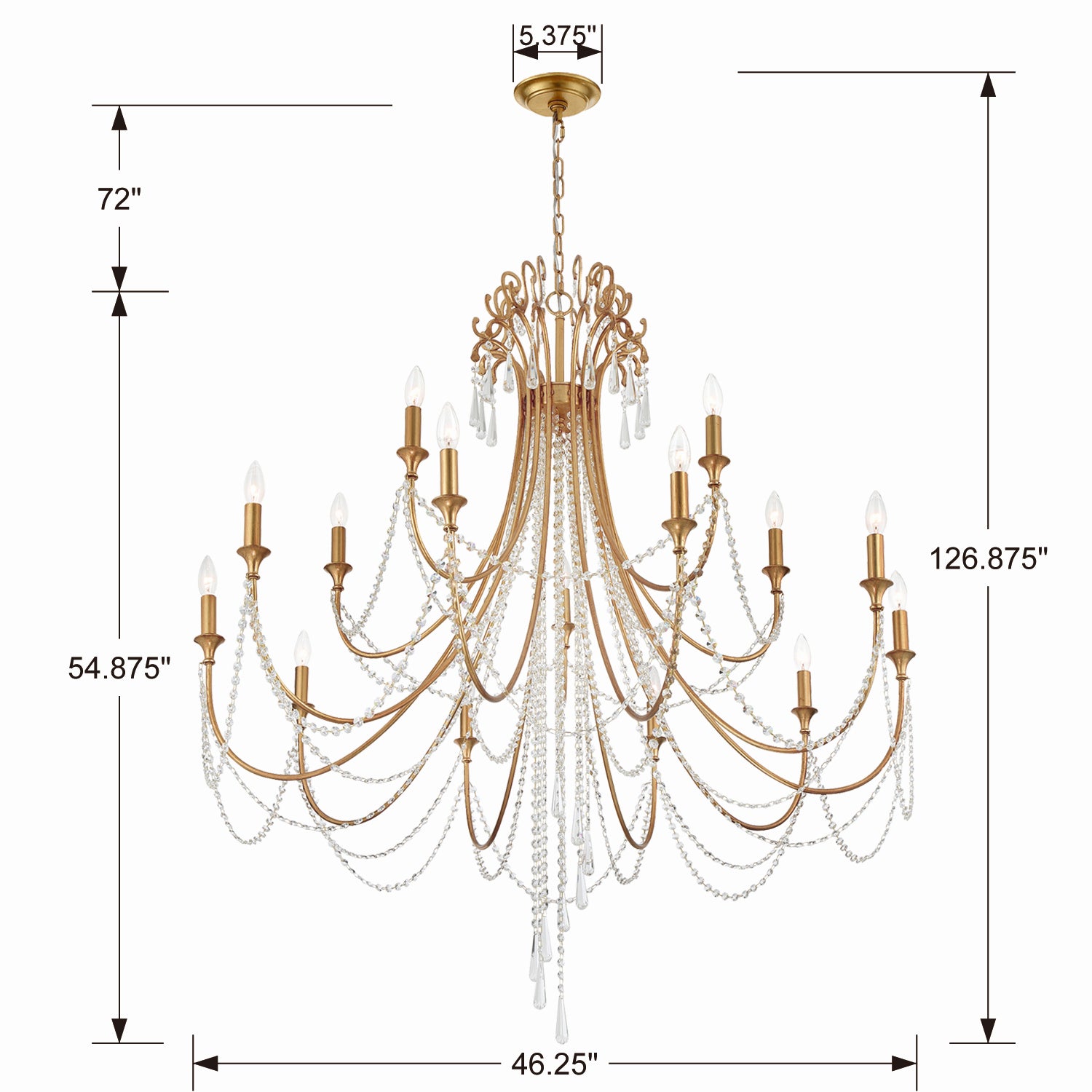 Arcadia 15-Light Chandelier