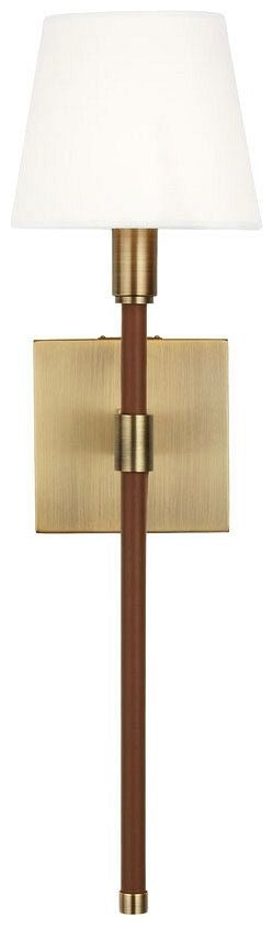 Katie 1-Light Ball & Wall Sconce with Fabric Shade