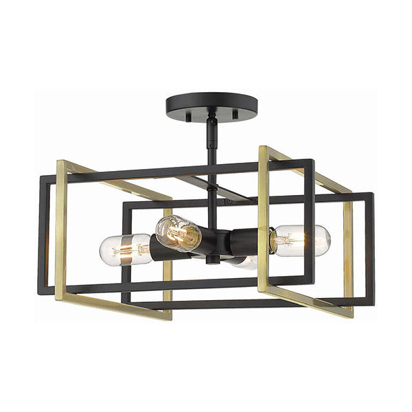 Golden Lighting 6070-SF BLK-AB: 140877_2.jpg